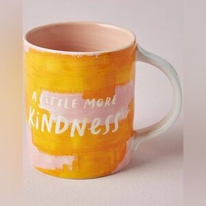 Anthropologie Jen B. Peters Stoneware Kindness Mug